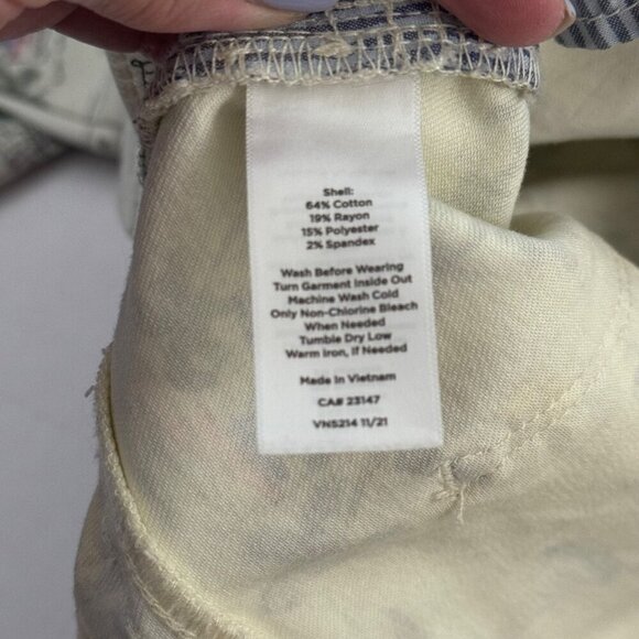 Talbots Jegging Crop Tropical Printed Beach Denim Ankle Pants Size 16P - Picture 10 of 10